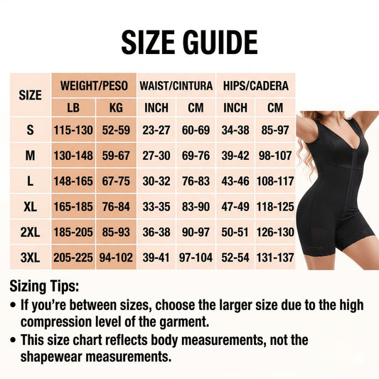 How to Choose the Right Faja Size — Complete Size Guide